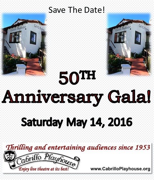 Cabrillo Playhouse 50th Anniversary Gala Saturday May 14 2016 South OC Beaches