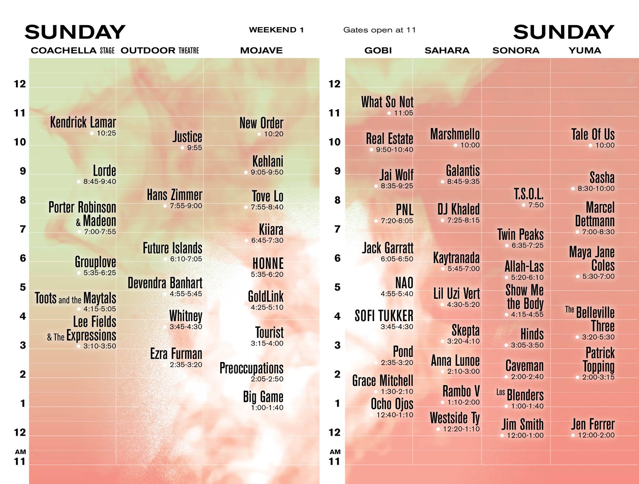 Coachella Sunday April 16 2017: Lineup, Parking, Venue Map – South OC