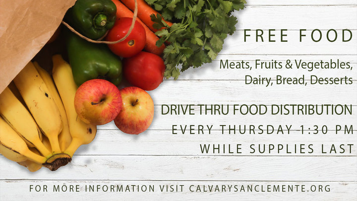 San Clemente Free Food Distribution Thursday September 22 2022 – South ...