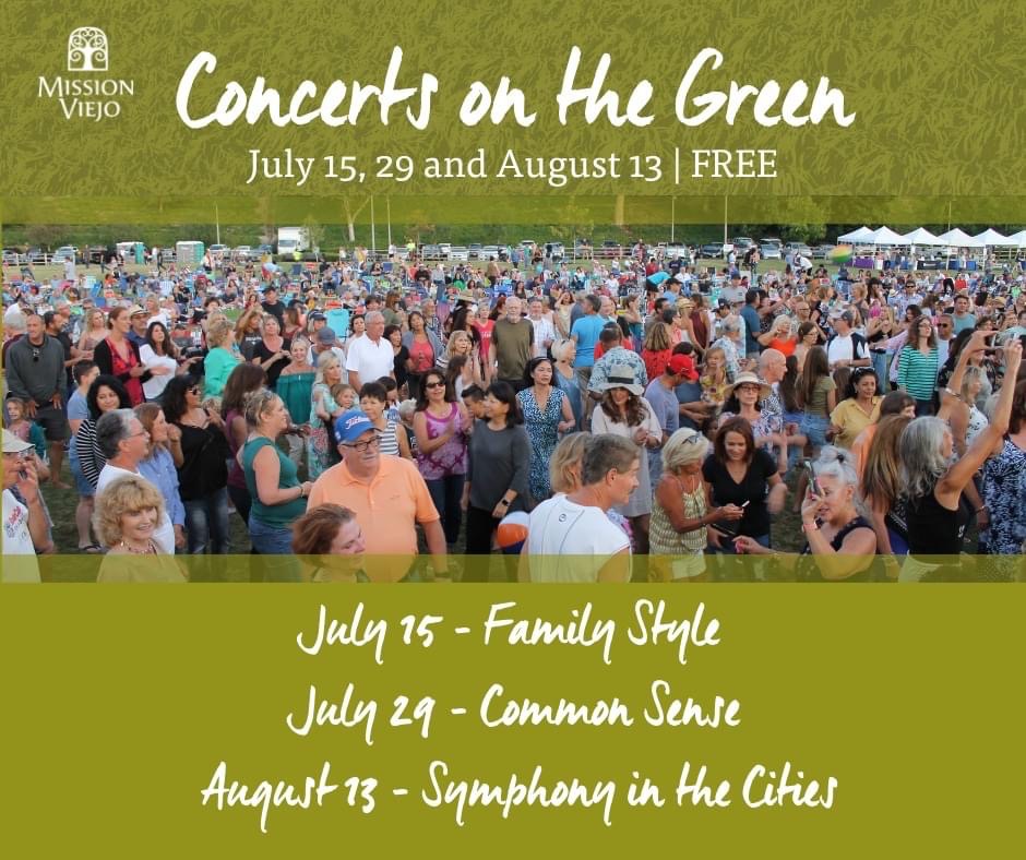 Mission Viejo Free Summer 2022 Concerts In the Park Guide South OC