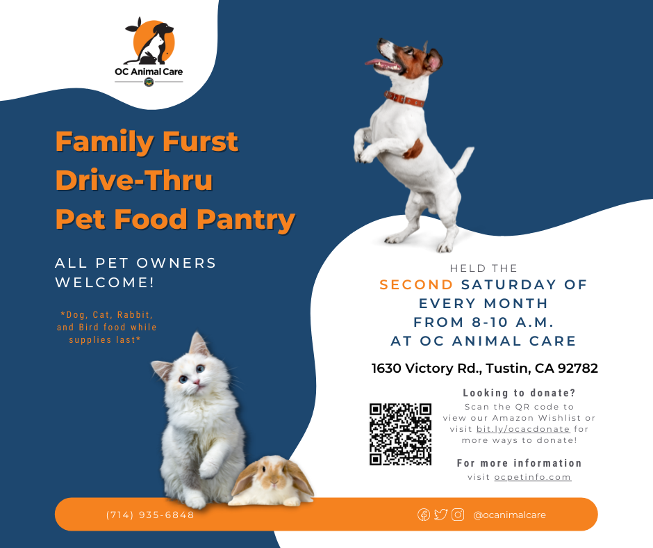 Orange County Pet Food Pantry Giveaway Saturday November 12 2022