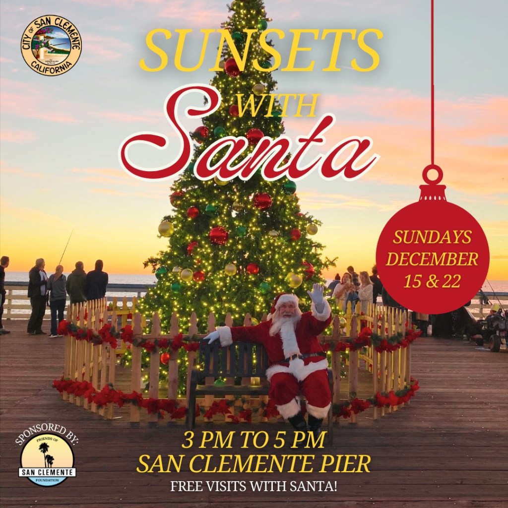 San Clemente Pier Sunsets With Santa Sunday December 15 2024 – South OC ...